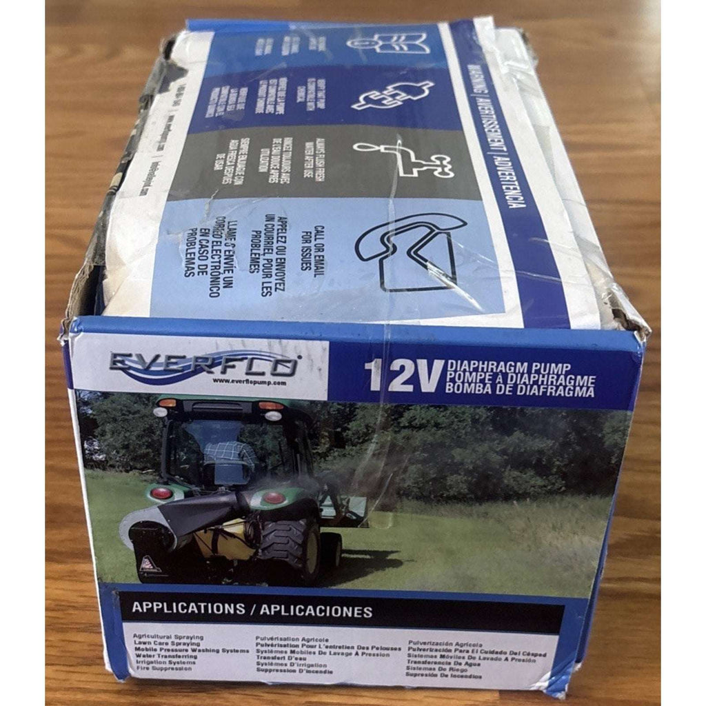 Everflo EF7000 12V Diaphragm Sprayer Pump - 7.0GPM, 60 PSI Max, 1/2" FNPT Ports
