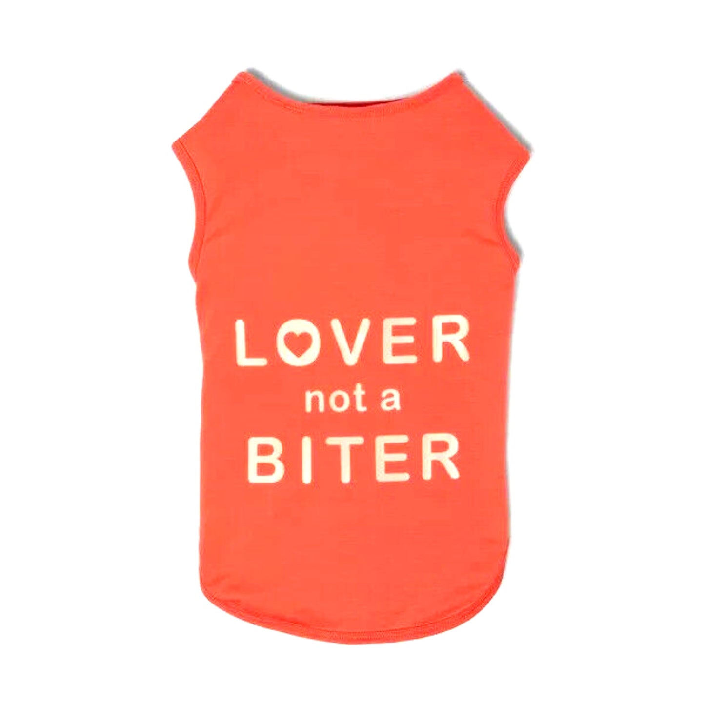 "Lover not a Biter" Tank Top Pet Dog Apparel Size XL X-Large NEW Boots & Barkley