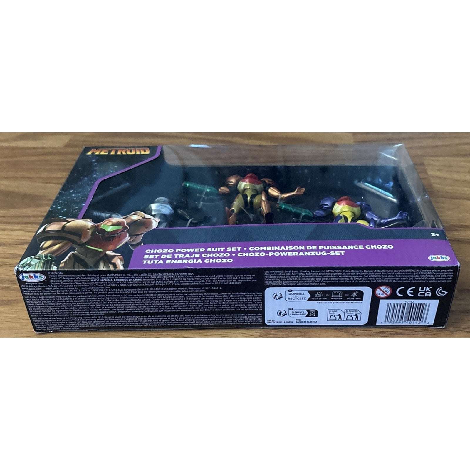 2025 JAKKS Pacific Metroid - SAMUS’S CHOZO POWER SUIT SET 2.5in Figure 3-Pack