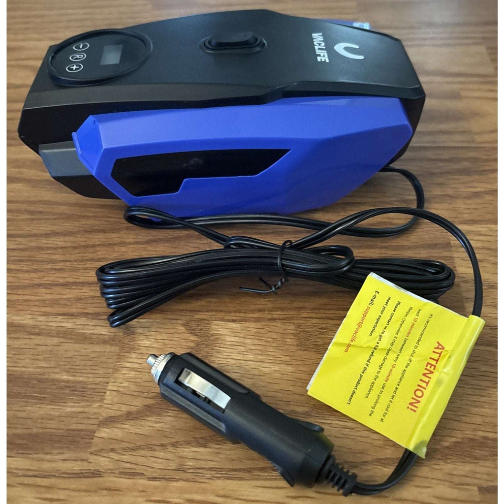 VacLife Air Compressor Tire Inflator w/ LED Light and Digital Display 12V DC