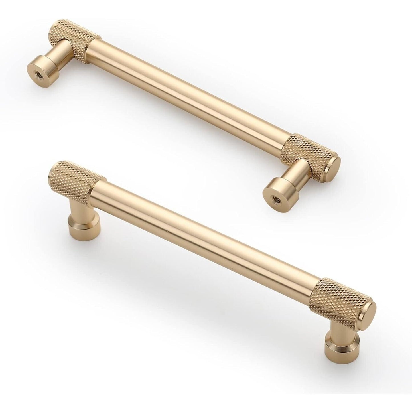 AsidRama Champagne Gold 9 Pack Cabinet / Drawer Pull 5" Hole to Hole Center