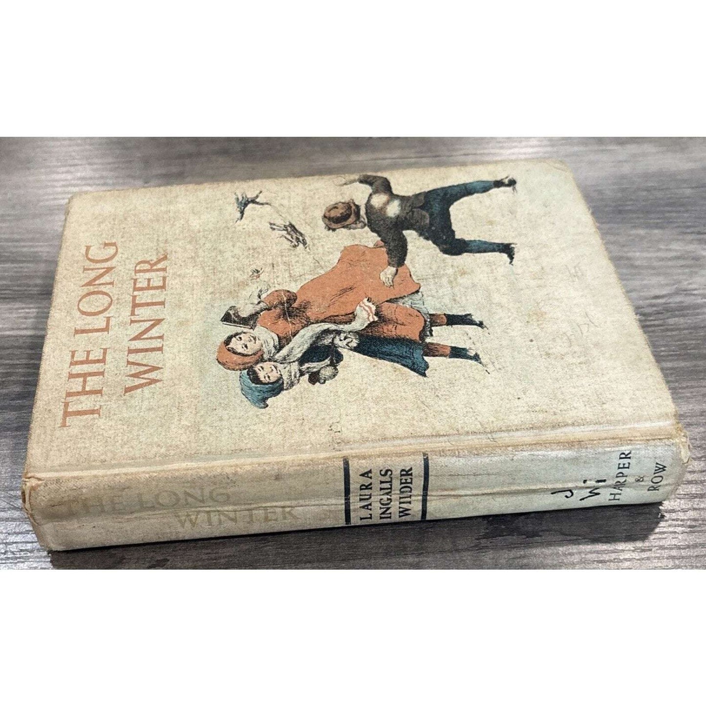 TRUE Vintage 1953 THE LONG WINTER by Laura Ingalls Wilder Hardcover Harper & Row