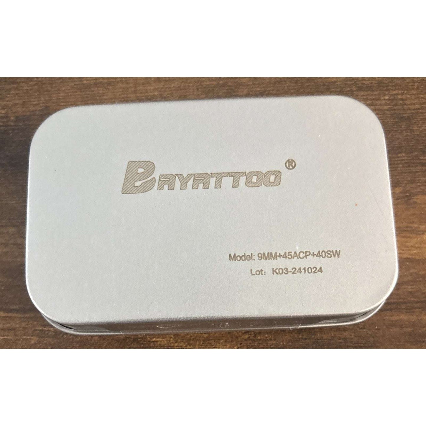 Red Laser Bore Sight 9MM + .45 ACP + .40 S&W Brass Cartridge Boresighter +10 Bat