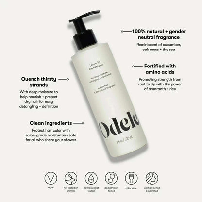 Odele Leave-In Conditioner, Deep Moisture & Frizz Control, All Hair Types, 8 oz