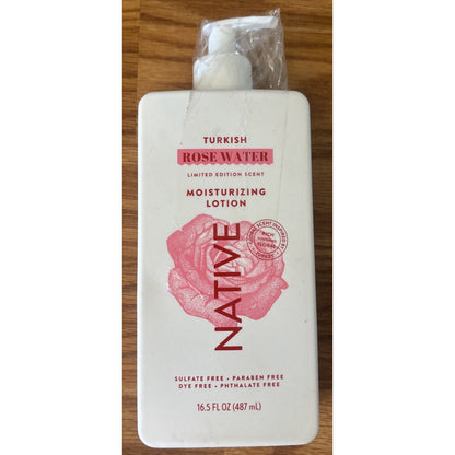 Native Turkish Rose Water Limited Edition Moisturizing Lotion - 16.5 fl oz - NEW