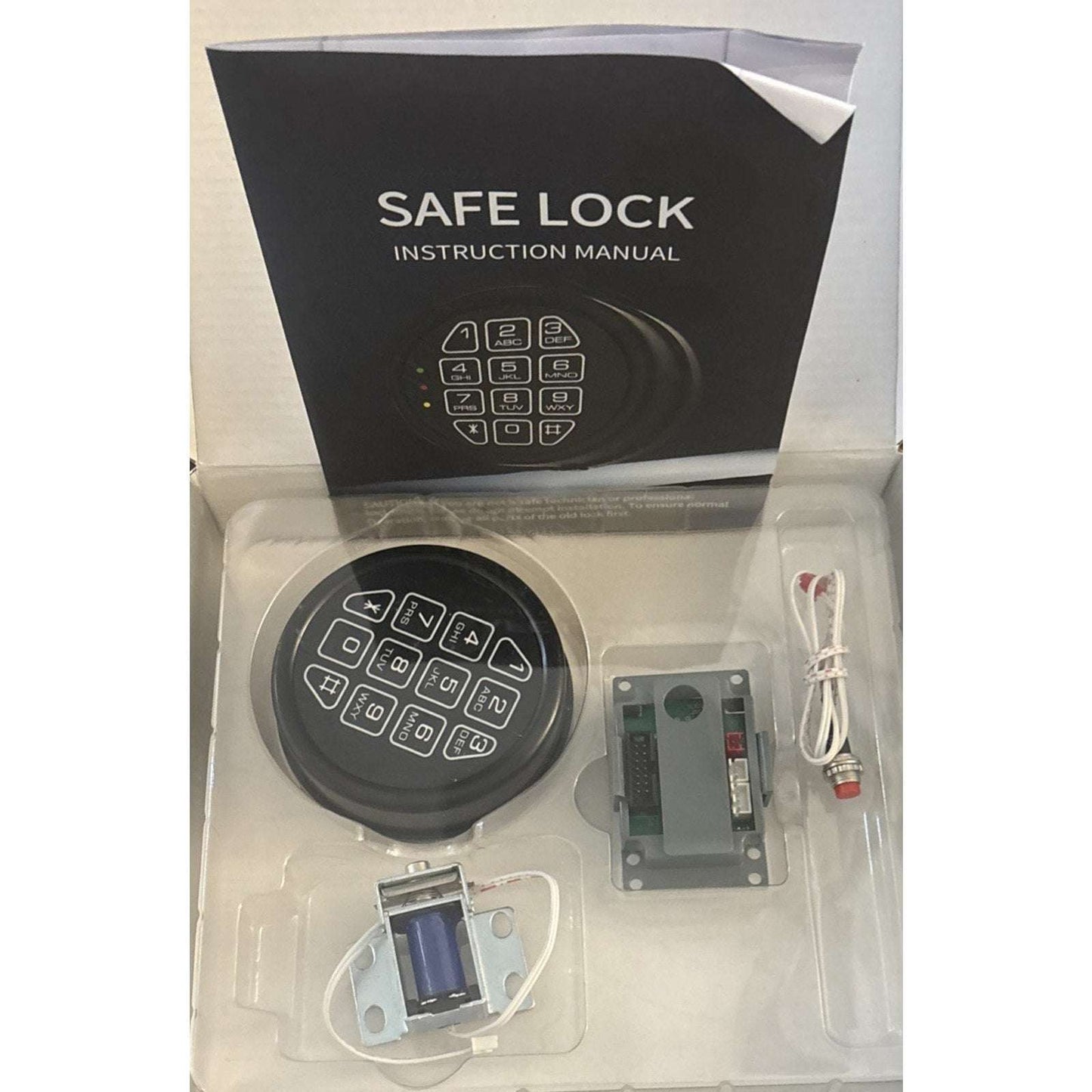LOCK SAFE DIY Electronic Programmable Replacement Lock Keypad with Solenoid Lock