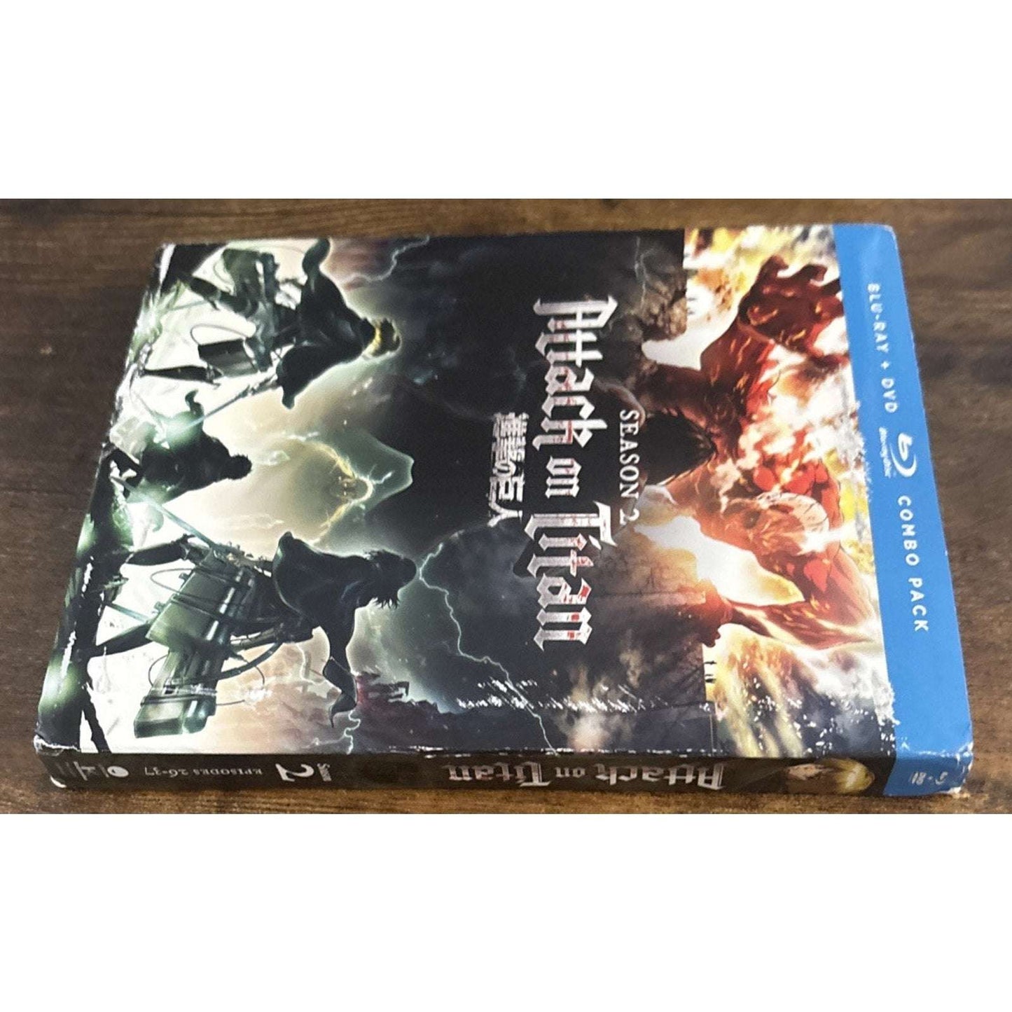 Attack on Titan Season 2 Blu-ray + DVD Combo Pack New & Sealed 4 Disc Set