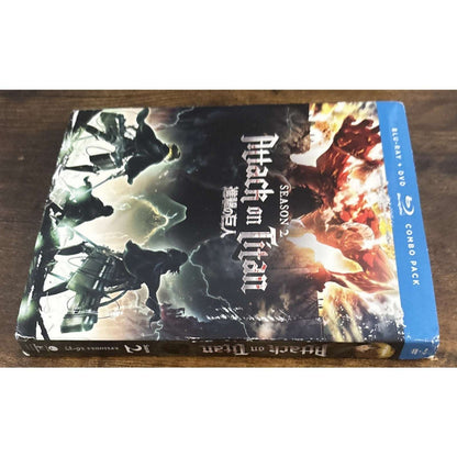 Attack on Titan Season 2 Blu-ray + DVD Combo Pack New & Sealed 4 Disc Set