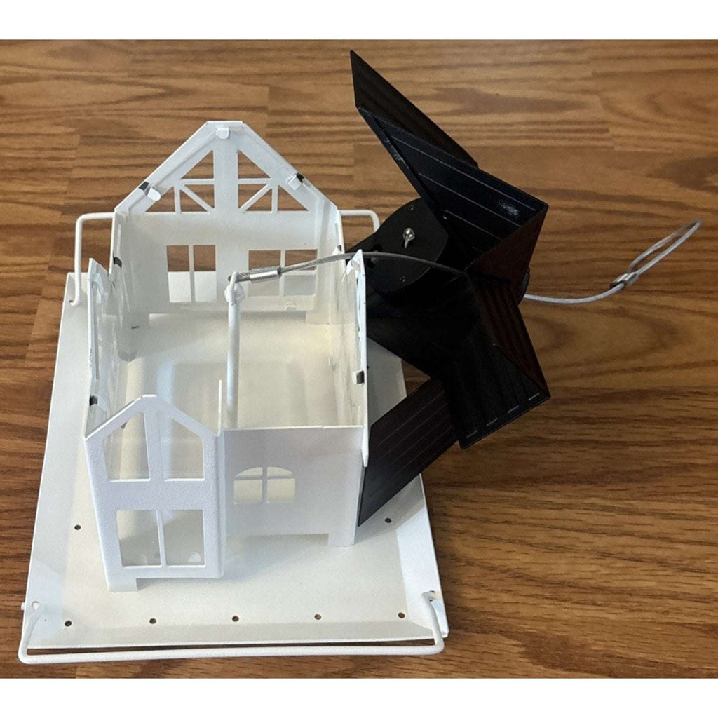 Solar Bird Feeder House Waterproof Hanging All Metal Wild Bird Outdoor Feeder