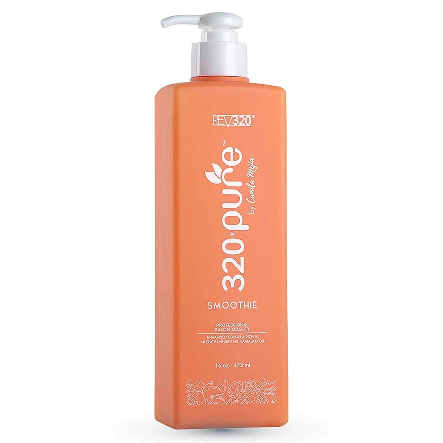 320PURE SMOOTHIE Leave In Conditioner 100% Pure Extracts Frizz Control 16oz Pump