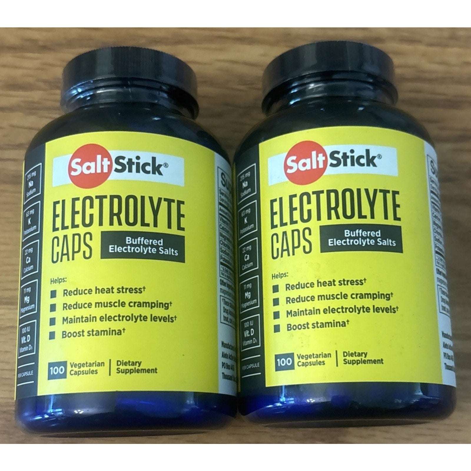 2x SaltStick Electrolyte Caps Buffered Electrolyte Salts 100ct 04/27 New Sealed