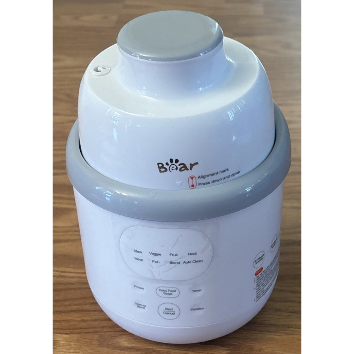 NEW Bear NutriEase All Stage Stainless Steel Baby Food Maker Steamer and Blender