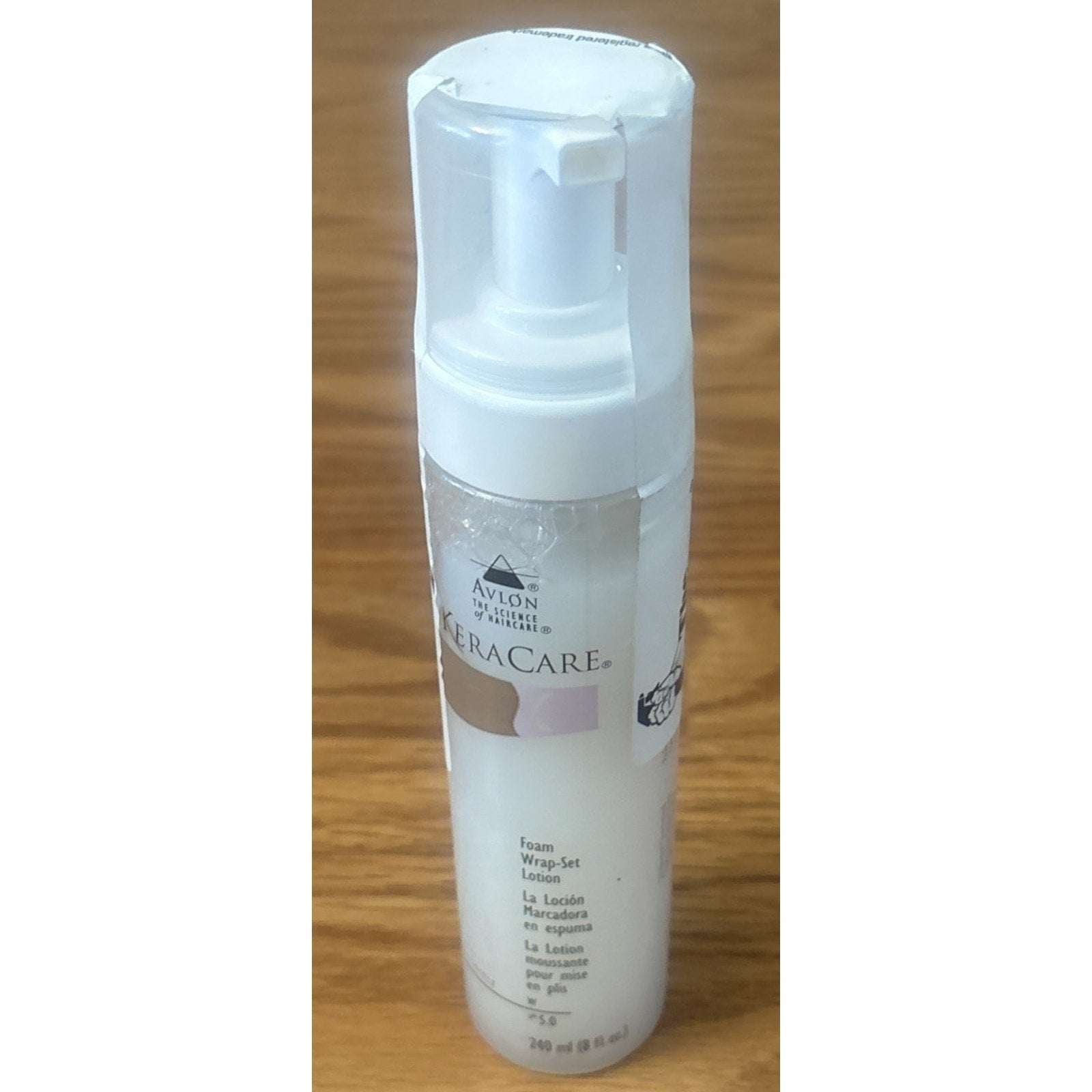 Avlon Keracare Foam Wrap-Set Lotion 8oz/240ml Heat Activated Conditioner