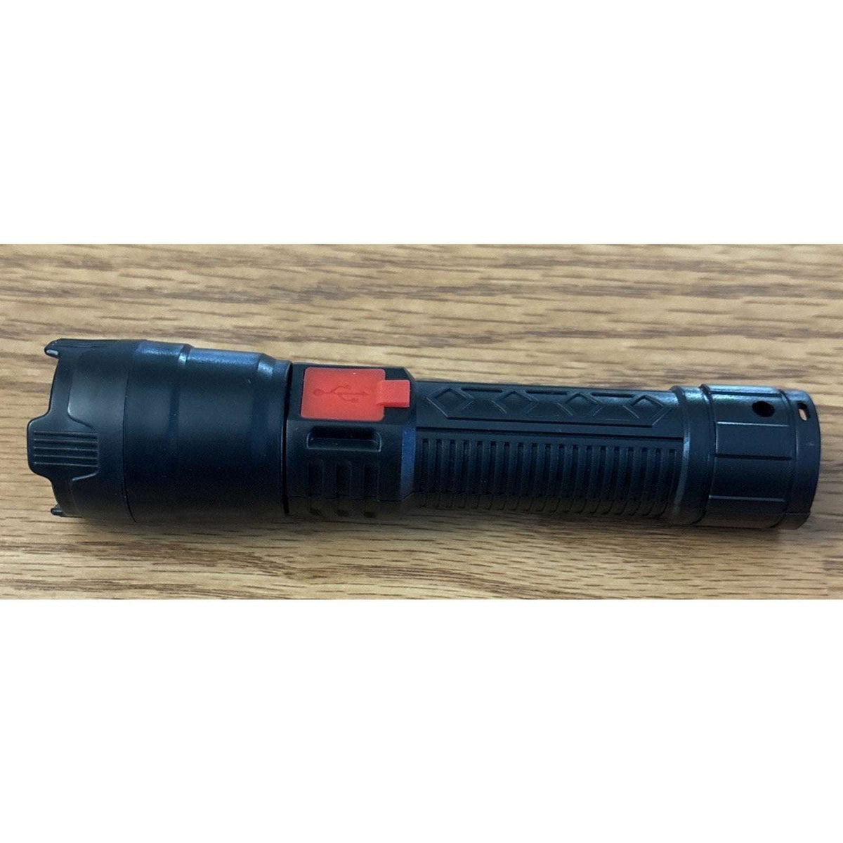 USB Rechargeable LED Tactical Flashlight Bright 2200 Lumens with Zoom, LCD Displ