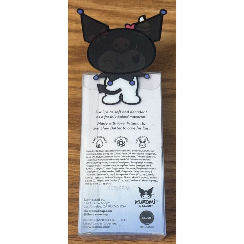 The Creme Shop x Kuromi Macaron Lip Balm, Blueberry Smoothie Limited Edition NEW