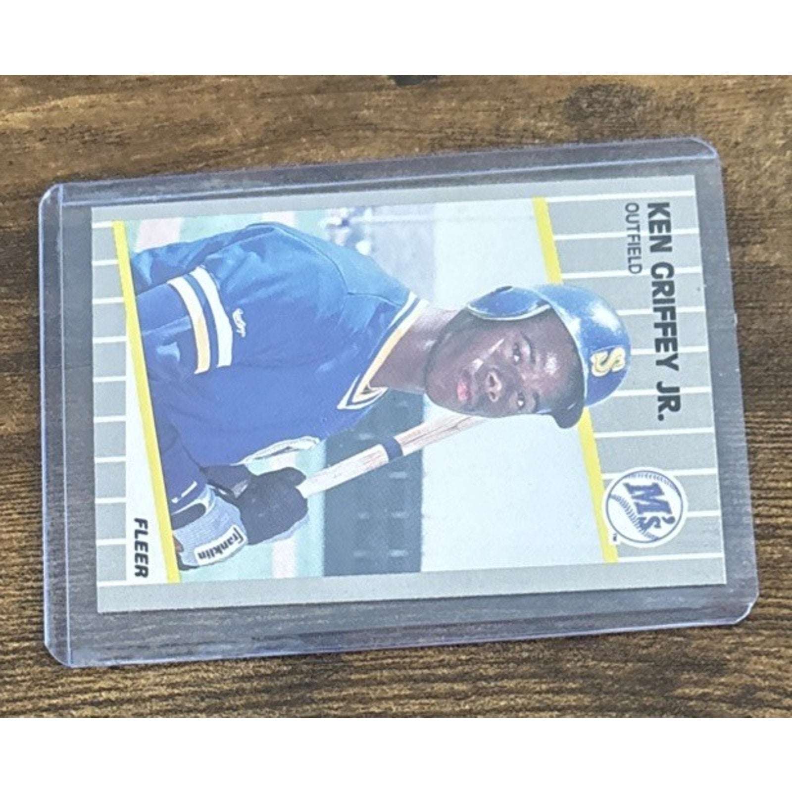 1989 FLEER MLB #548 KEN GRIFFEY JR - RC Rookie Card - Marniners - Pack to Sleeve