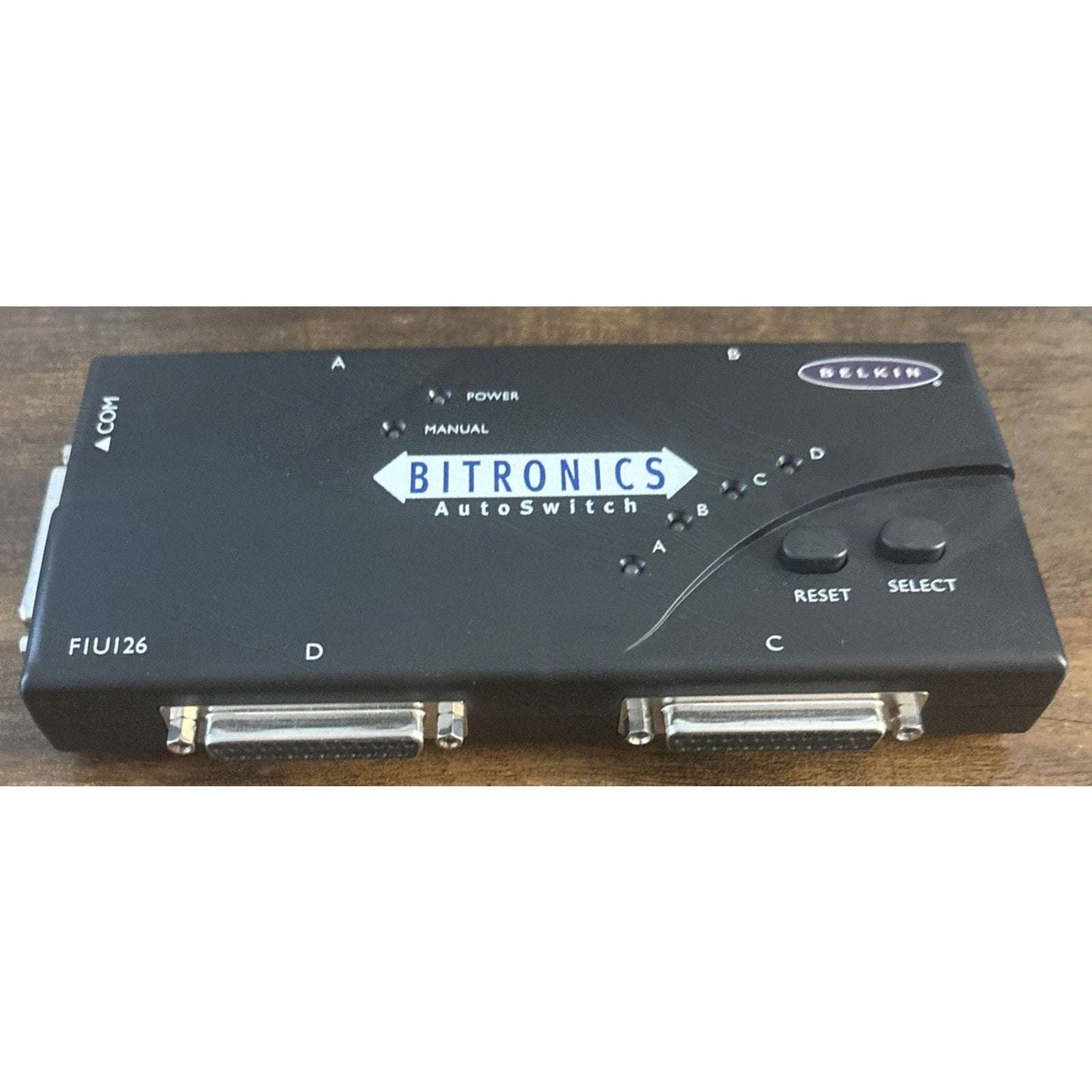 Belkin F1U126-KIT Bitronics Data AutoSwitch 4 Parallel Port IEEE 1284 Cable Incl