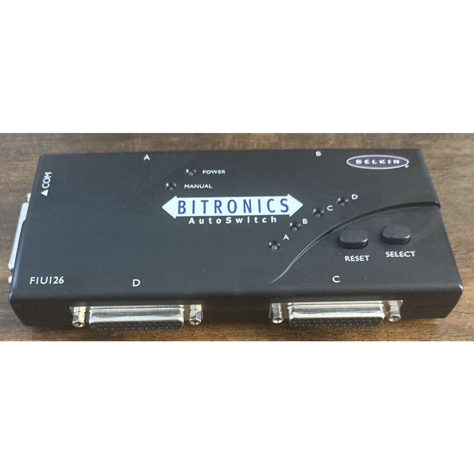 Belkin F1U126-KIT Bitronics Data AutoSwitch 4 Parallel Port IEEE 1284 Cable Incl