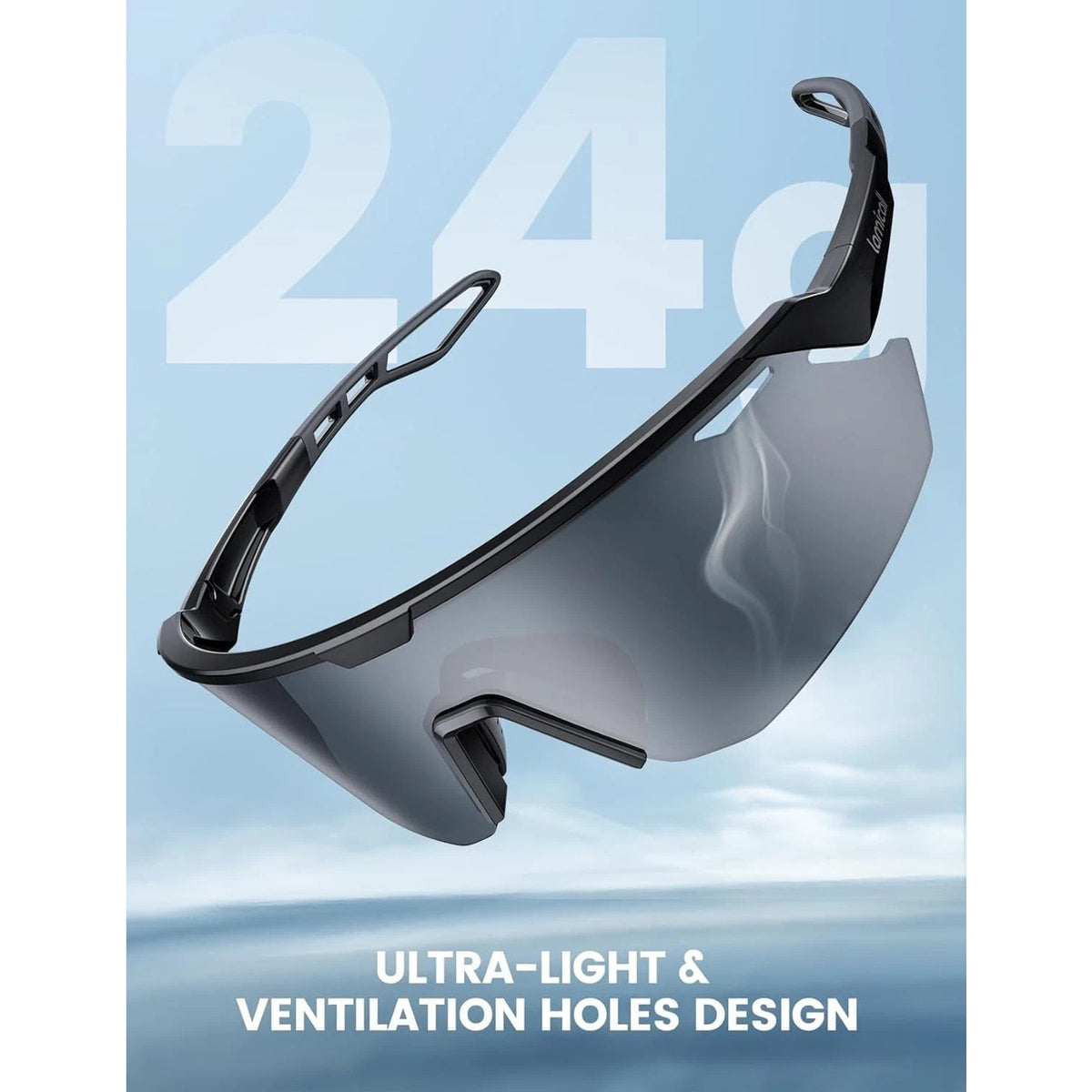 Lamicall 24g HD Polarized UV400 Sports Sunglasses Fishing Running Baseball Golf