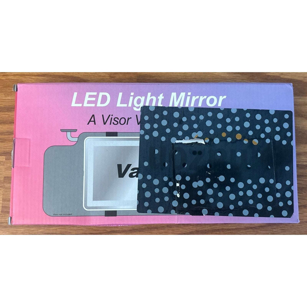 Car Sun Visor Vanity Mirror, Big Led Car Mirror w/ 3 Light Modes, 80 LEDs, Recha