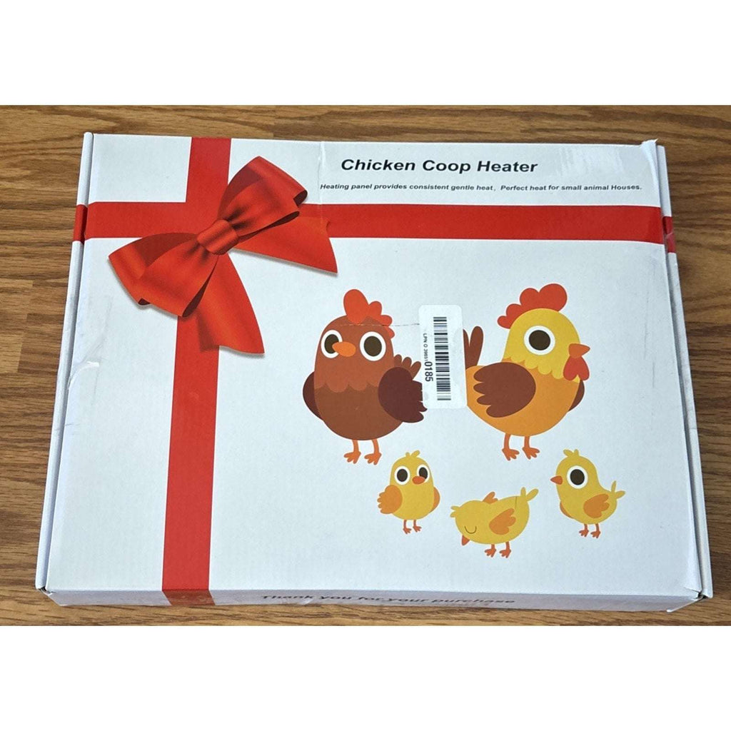 220W Chicken Coop Radiant Heater - Waterproof 3 Temp/5 Timer Tip Over Auto-Off