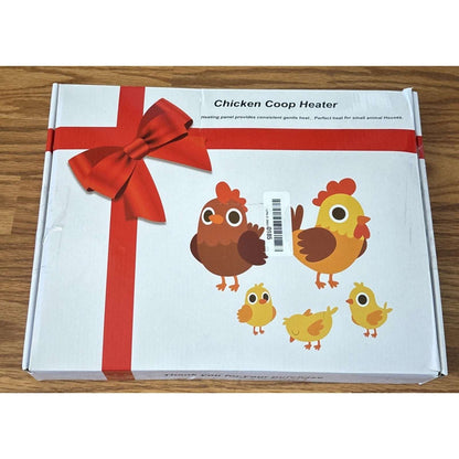 220W Chicken Coop Radiant Heater - Waterproof 3 Temp/5 Timer Tip Over Auto-Off