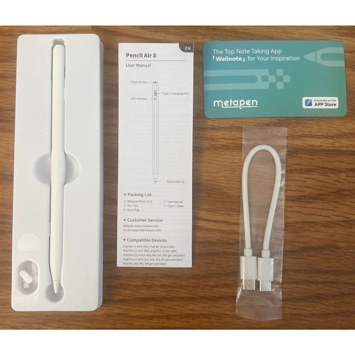 Metapen Air8 Stylus for iPad 2018-2025 Fast Charge Palm Rejection Tilt Sensitive
