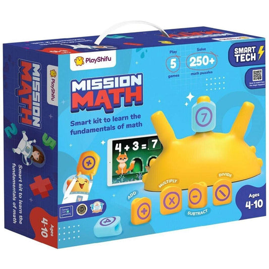 Playshifu Mission Math Plugo STEM Interactive Learning Toy w GamePad Count Spike