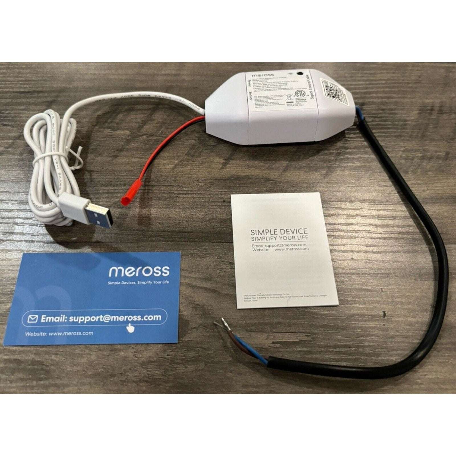 Meross MSG100 Smart Garage Door Opener Remote Compatible w Alexa Apple Google