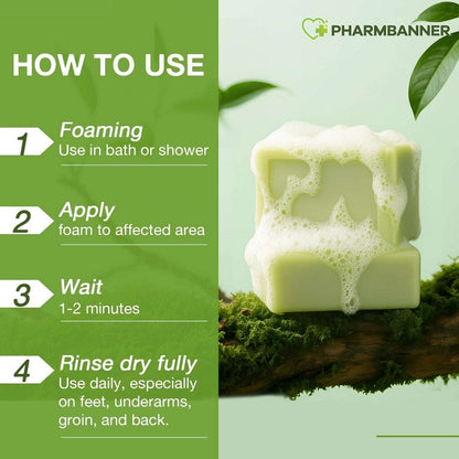 8PK Antifungal Bar Soap Tea Tree Oil for Face & Body Athlete’s Foot, Jock Itch
