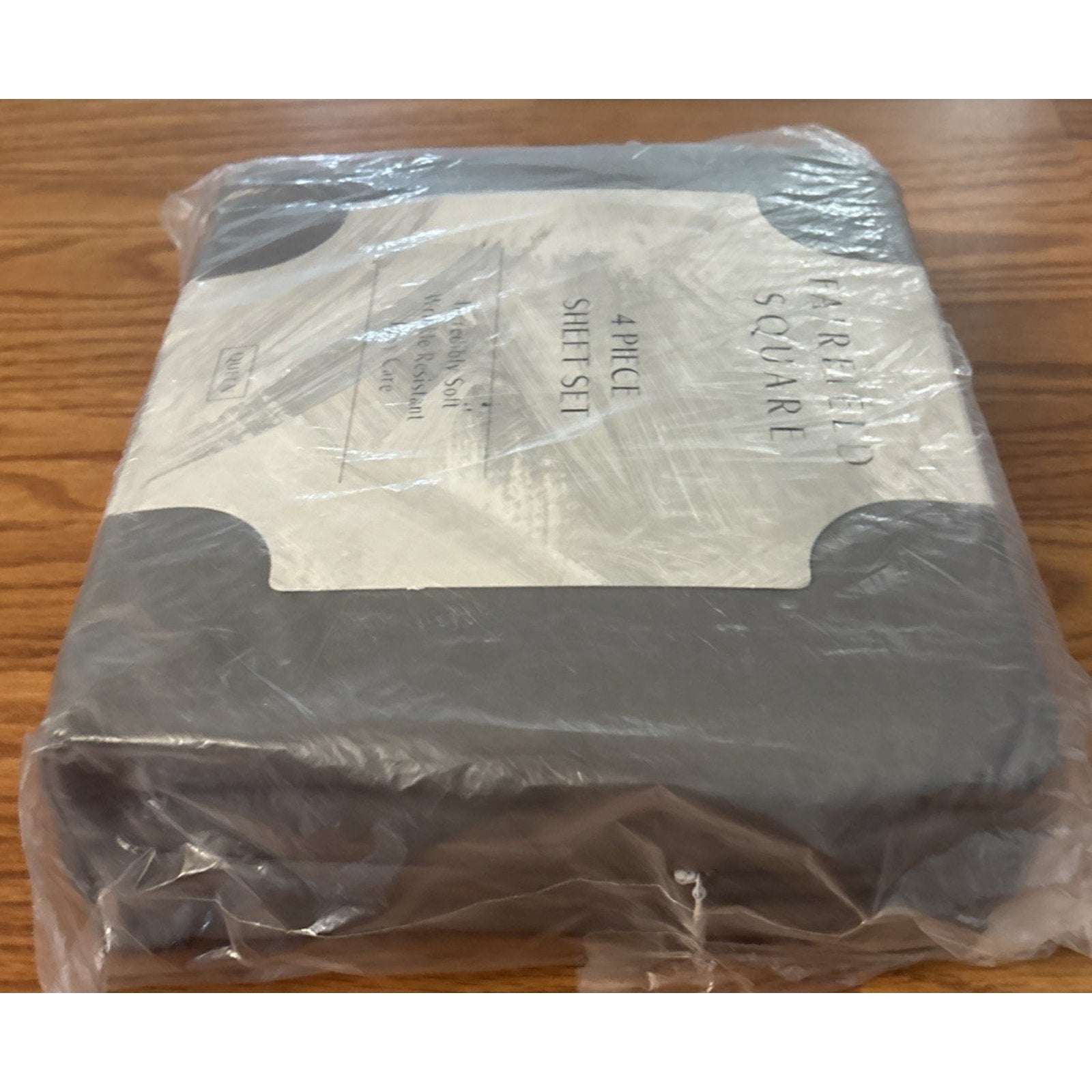 FAIRFIELD SQUARE ULTRA SOFT Wrinkle Resistant 4PC Sheet Set Dark Gray QUEEN