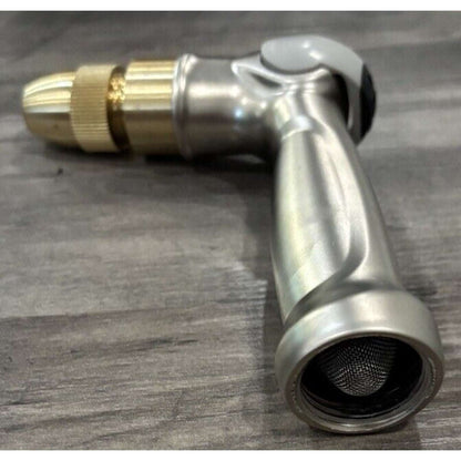 Professional 100% Heavy Duty Metal Garden Water Hose Nozzle w Thumb Control