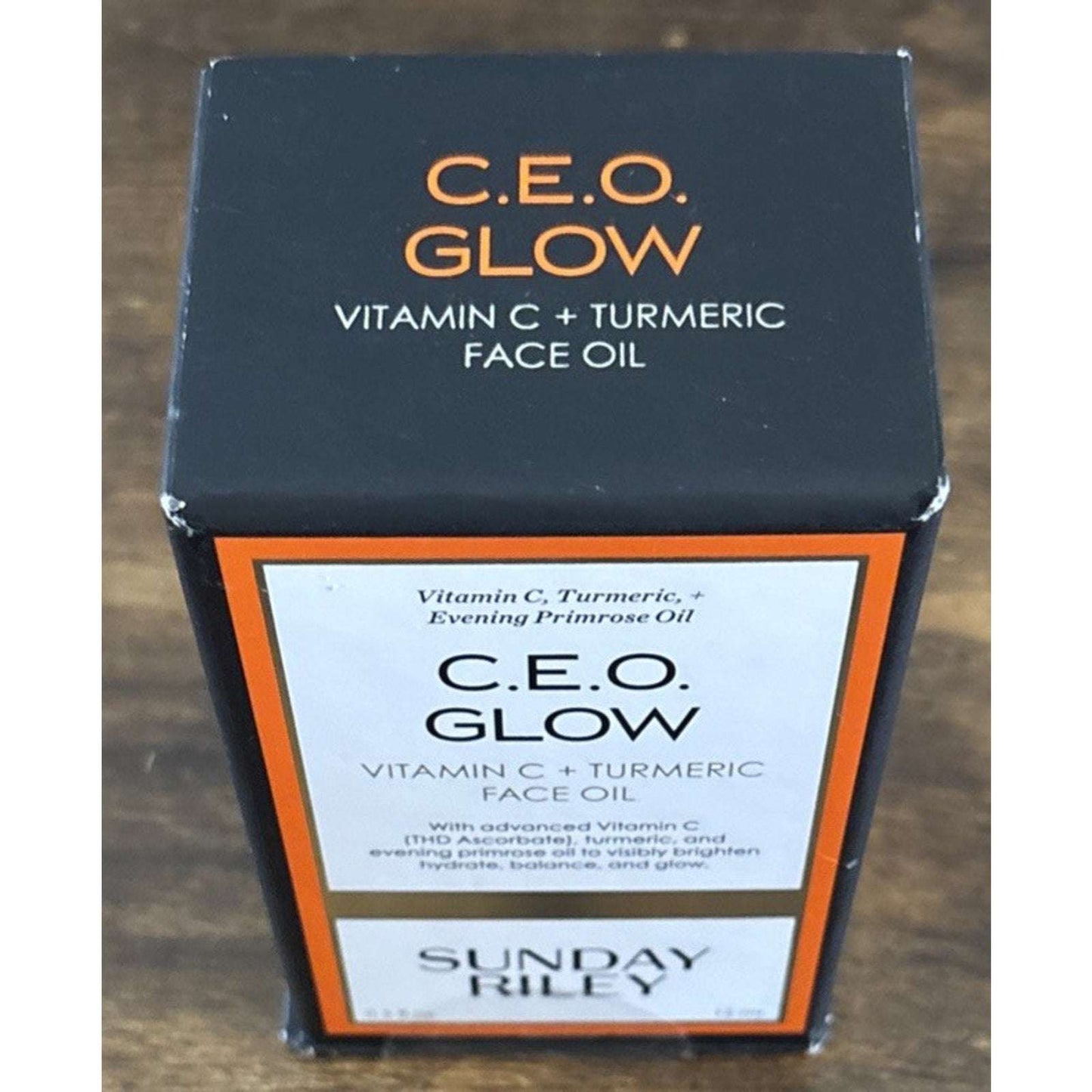 NEW Sunday Riley CEO Glow Vitamin C Turmeric & Primrose Face Oil 0.5oz/15ml