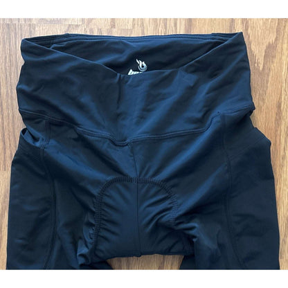 Beroy Men's Small Cycling Padded Pants Black and Orange Bike Leggings Brand New