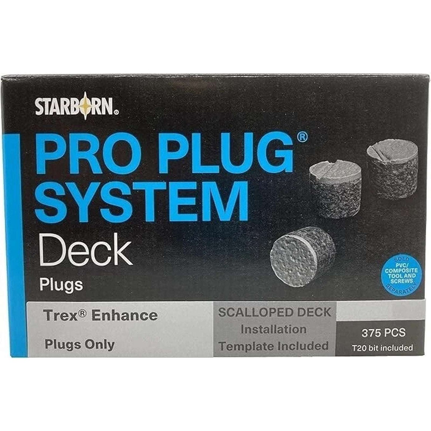 Starborn Industries Pro Plug System Trex Enhance Beach Dune 375 PCS + T20 Bit