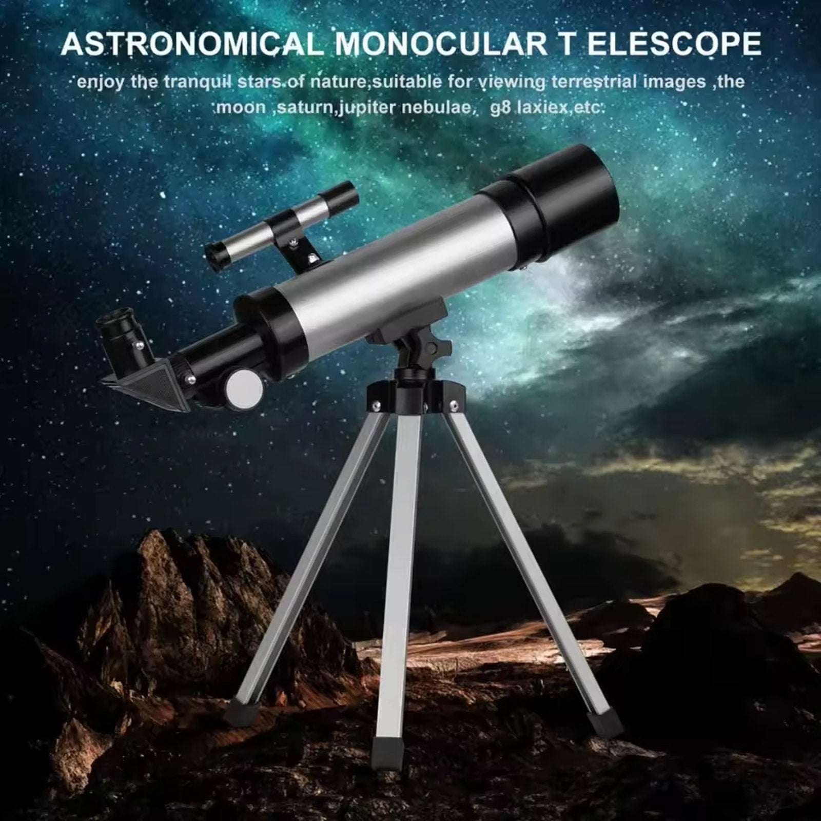 90X F36050 Astronomical Telescope w Portable Tripod, Lens, Filters & Eyepiece