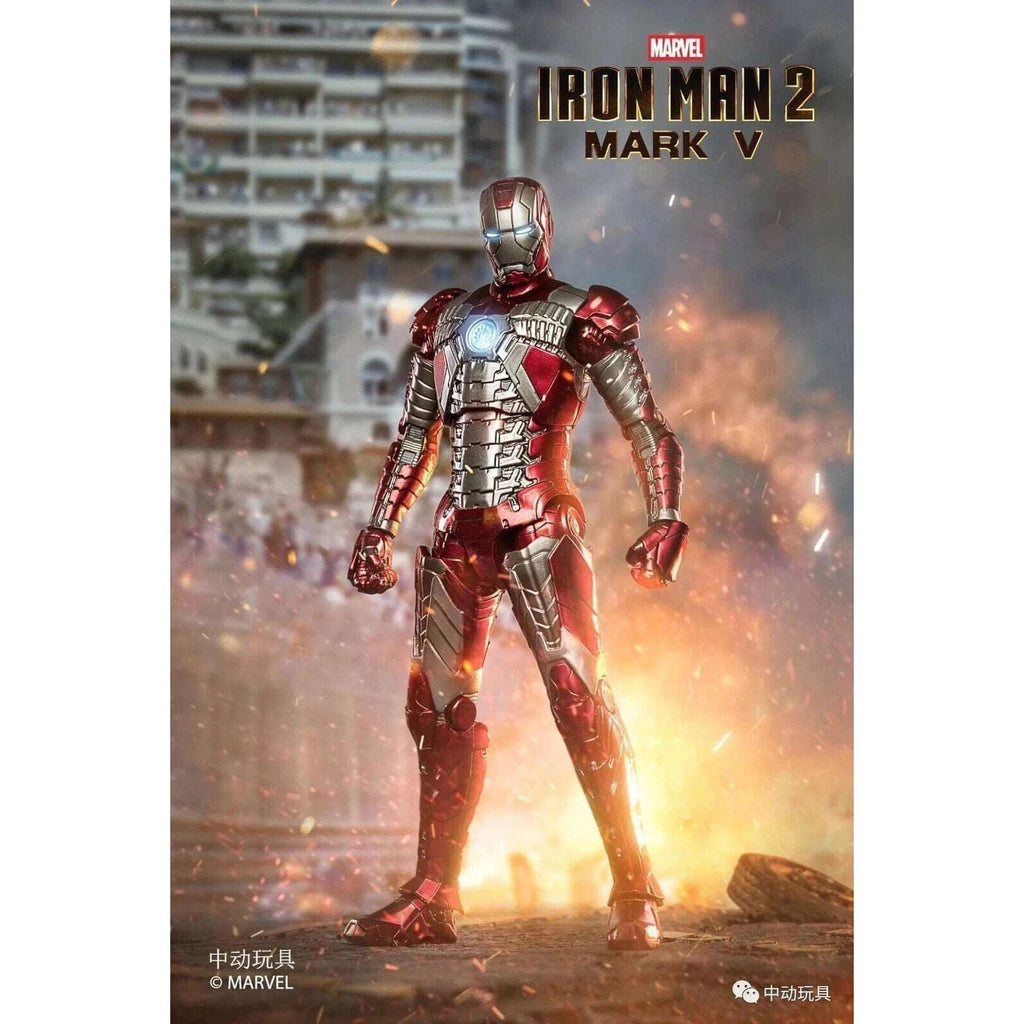 Marvel Avengers Iron Man Mark V MK5 Ironman Toy Action Figure Model ZD TOYS NEW