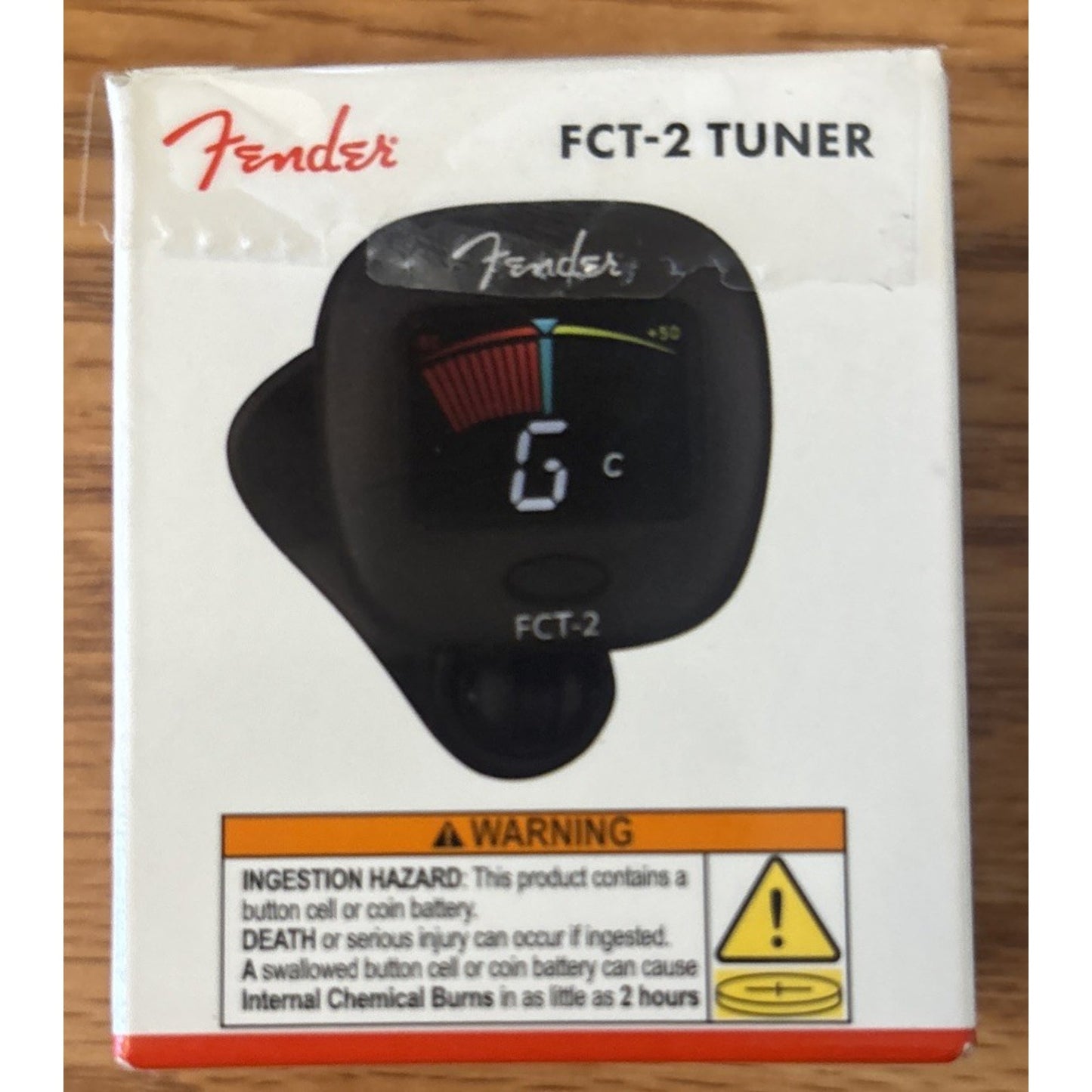 NEW Fender FCT-2 Clip-on Guitar Tuner LCD Display Vibration Sensor Dual-hinge