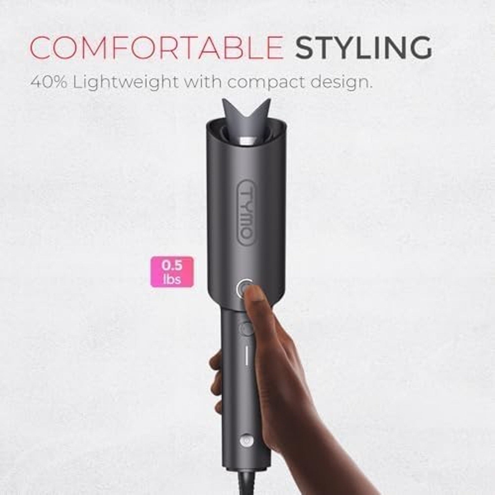 TYMO CURLPRO 1" Automatic Rotating Curling Iron Wand Beach Waves NEW!