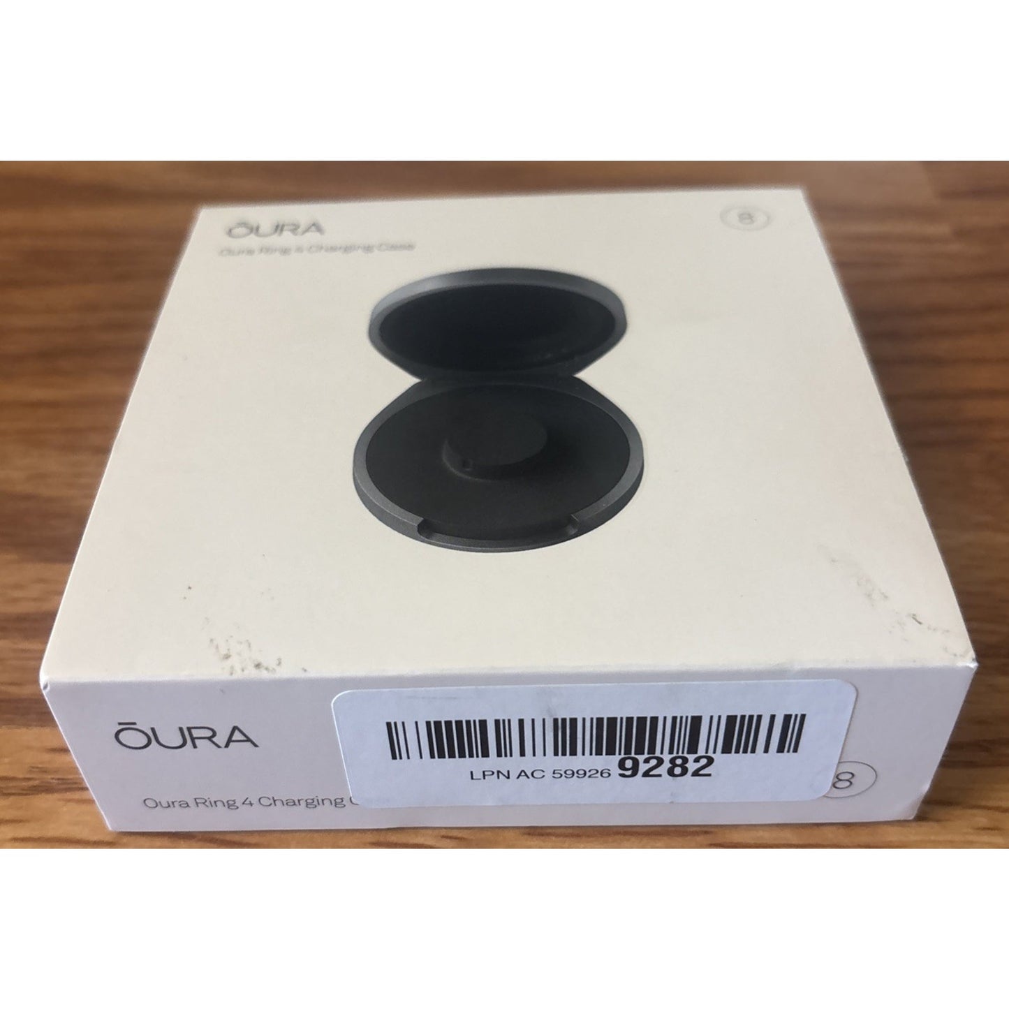 Oura Ring 4 Portable Charging Case Size 8 - NEW - 90 Min Full Charge