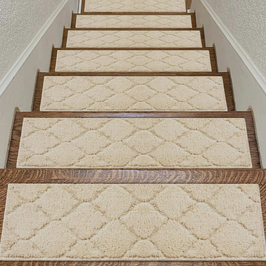 Soft Stair Treads Non-Slip for Wooden Steps, 10pcs 28"x9" Reusable & No Residue