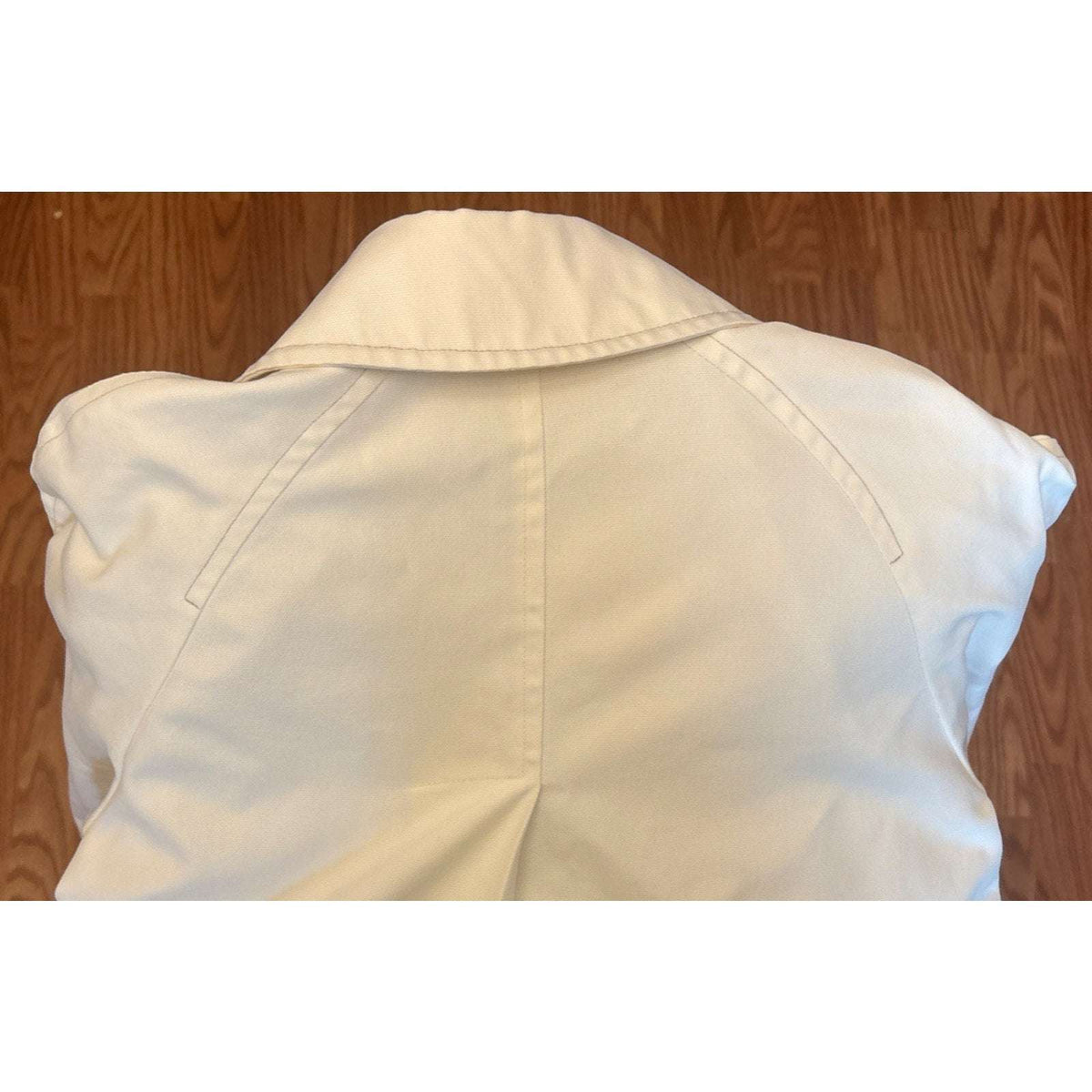 Vintage London Fog Maincoats Size 12 Winter White Trench Coat Caribe Cloth