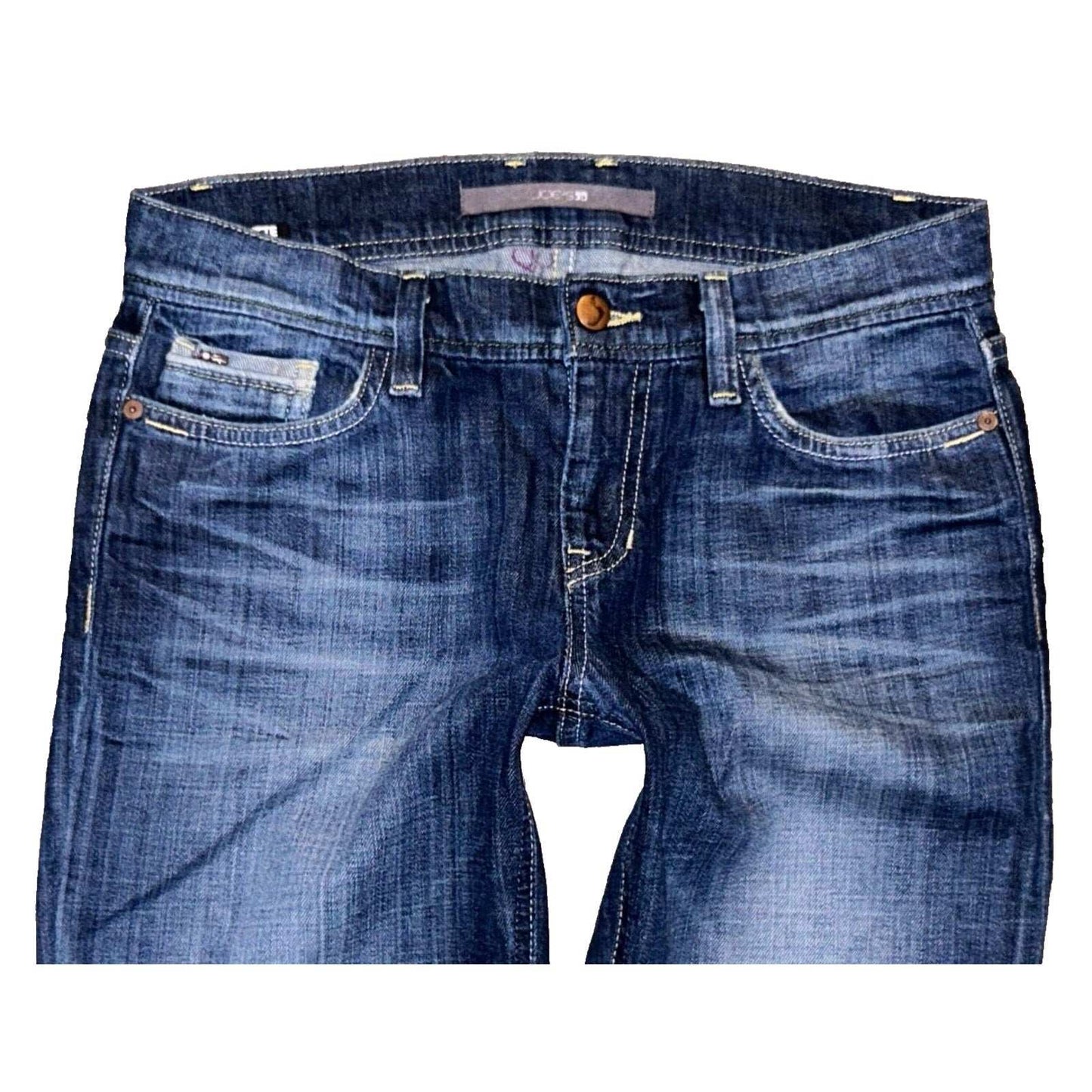 Joe's Jeans Cigarette Low Rise Straight Leg Stretch Jeans in Sandy Wash Size 27