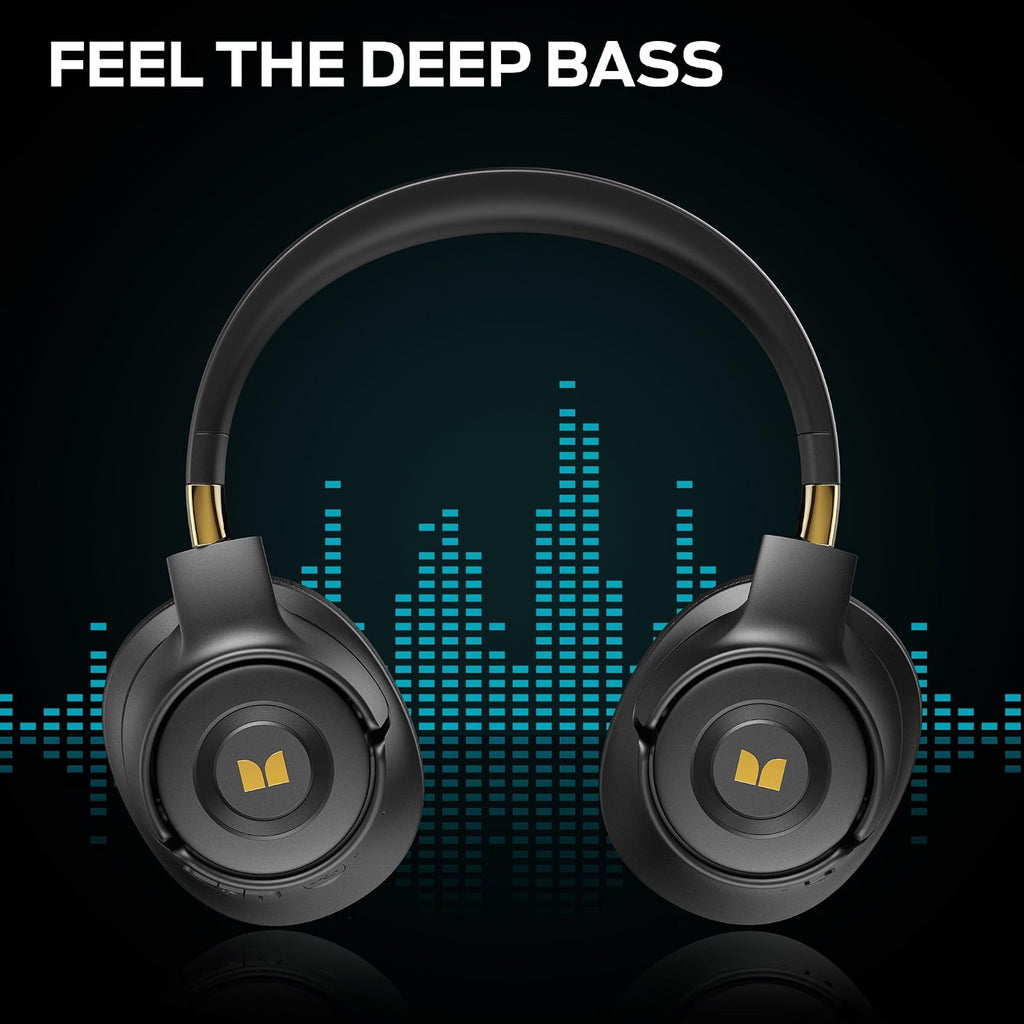 Monster Persona SE ANC Over Ear Bluetooth Headphones Wireless HiFi Bass Mic 60H