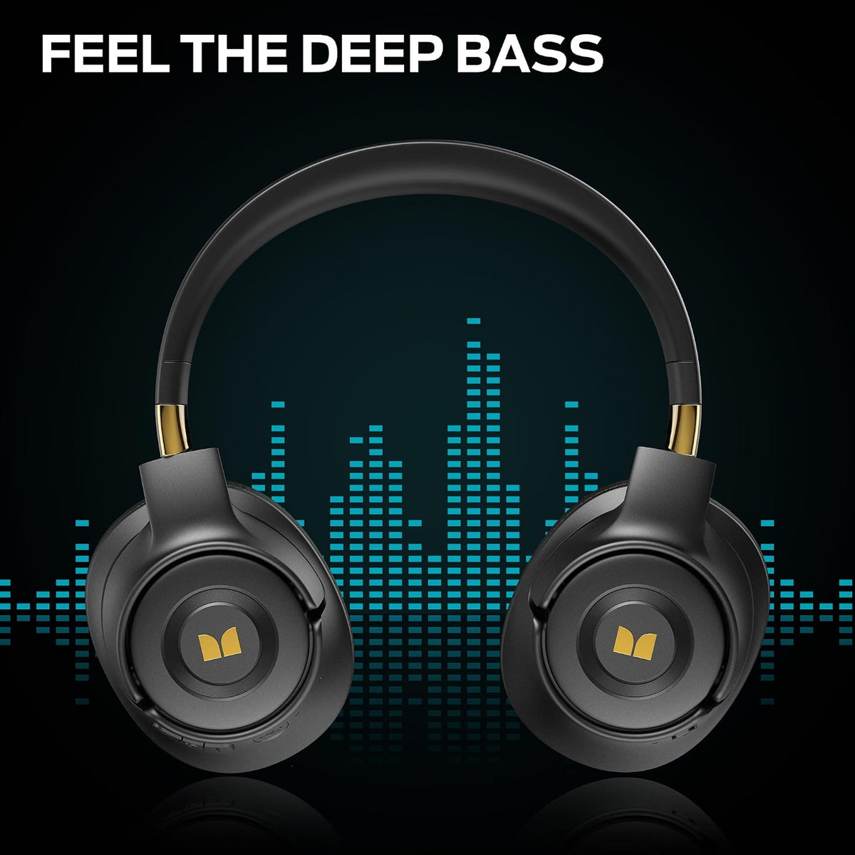 Monster Persona SE ANC Over Ear Bluetooth Headphones Wireless HiFi Bass Mic 60H