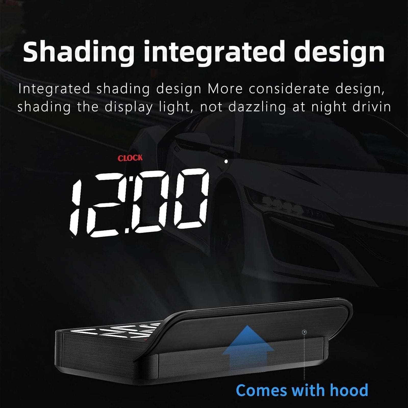 M5 Head Up Display OBD2 Overspeed Warning Windshield Projector Speed RPM Mileage