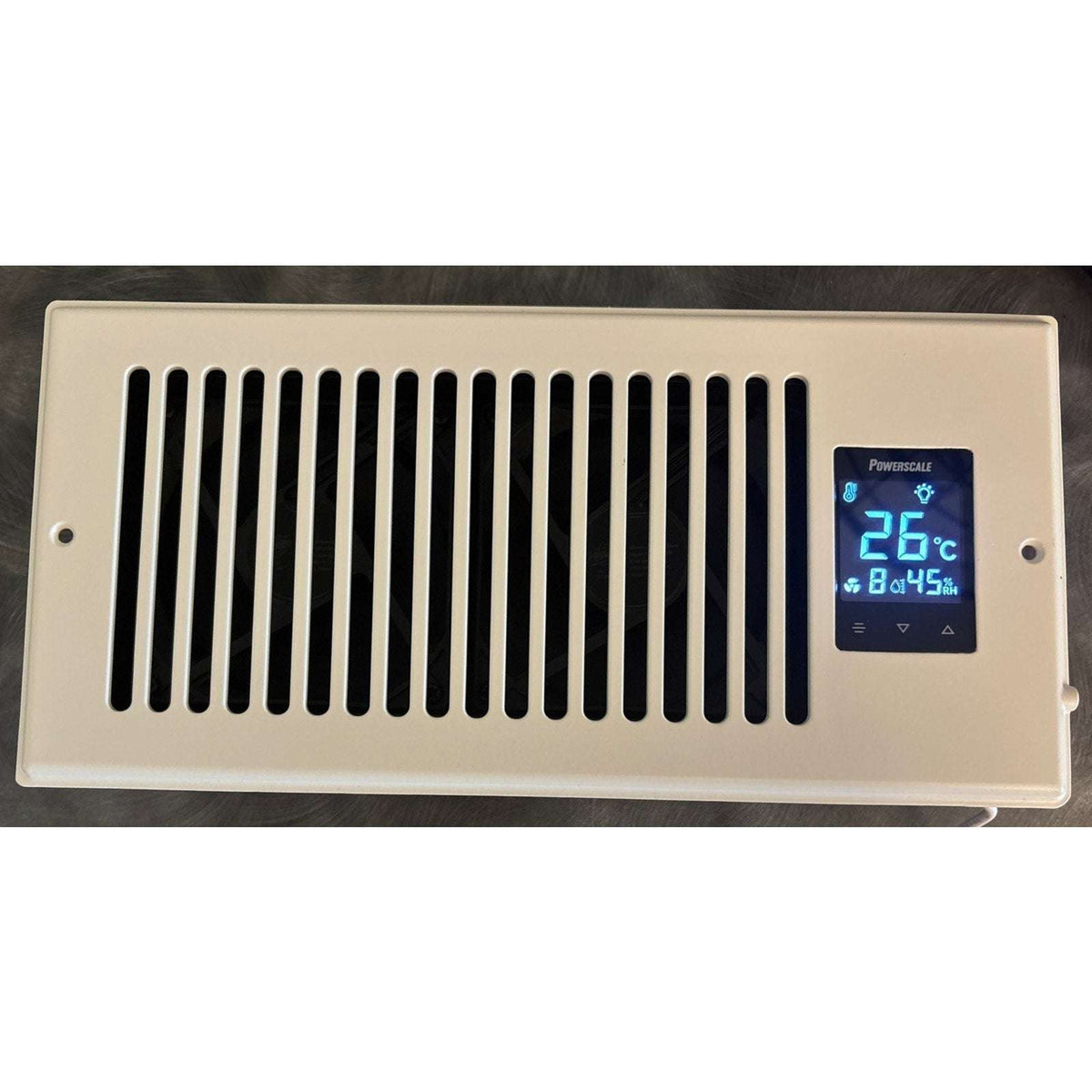 4"X10" Smart Vent Air Booster Register Fan 9-Speeds Thermostat & Humidity Sensor