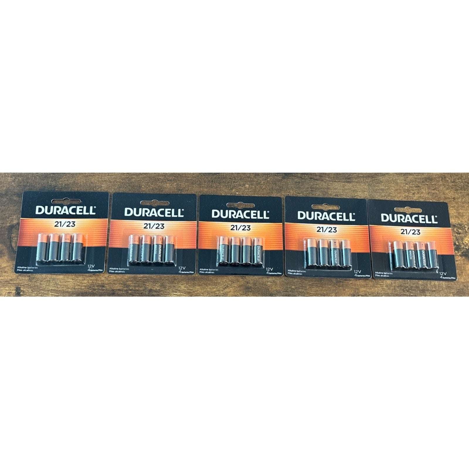 5 Packs Of 4 Duracell 12V A23 21/23 MN21 MN23 23AE 23A 23GA Security Batteries