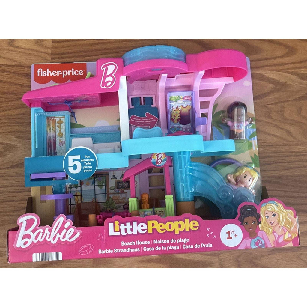 Fisher-Price Little People Barbie Beach House Playset Figures and Accessories