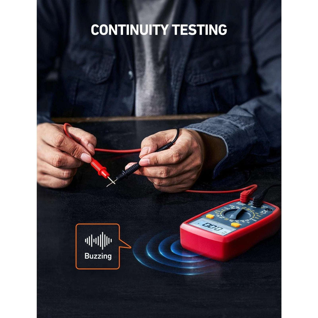 AstroAi Digital Multimeter Tester 2000 Counts DC AC Voltmeter & Ohm Volt Amp Met